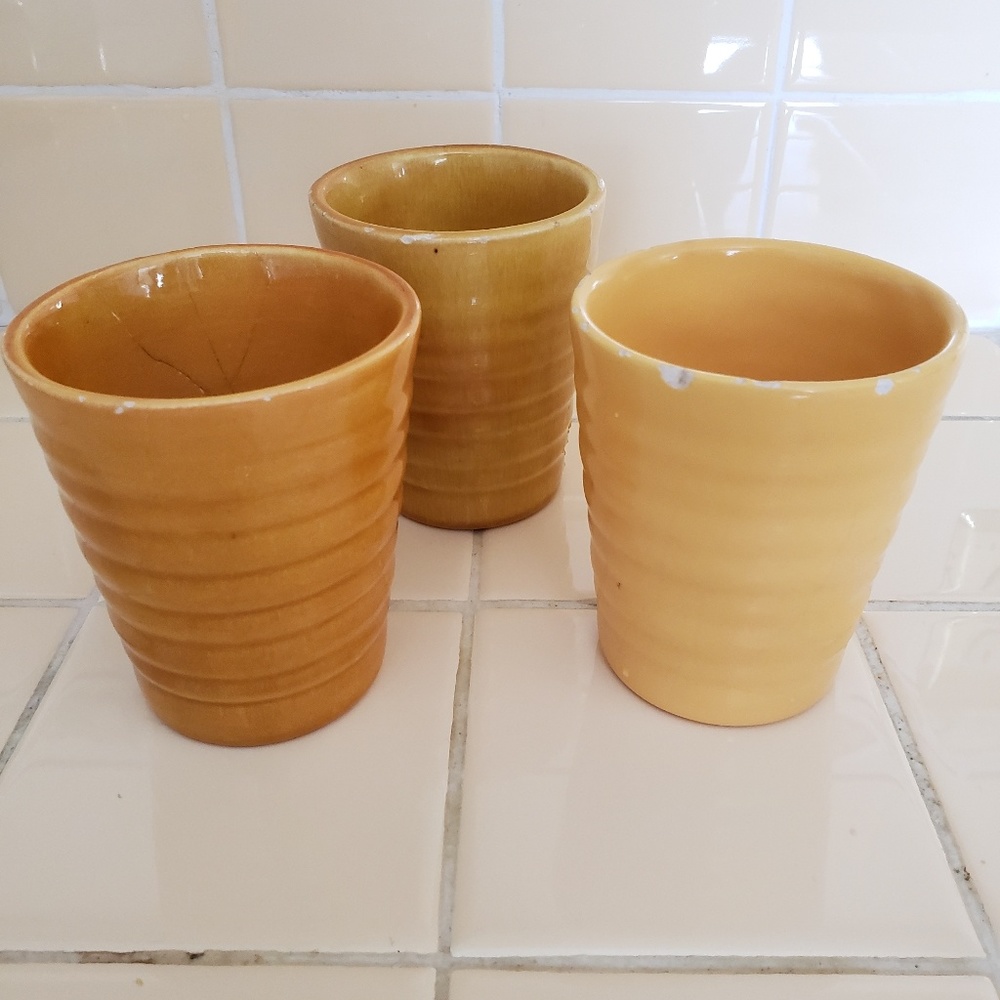 Bauer Pottery ceramic drinking set